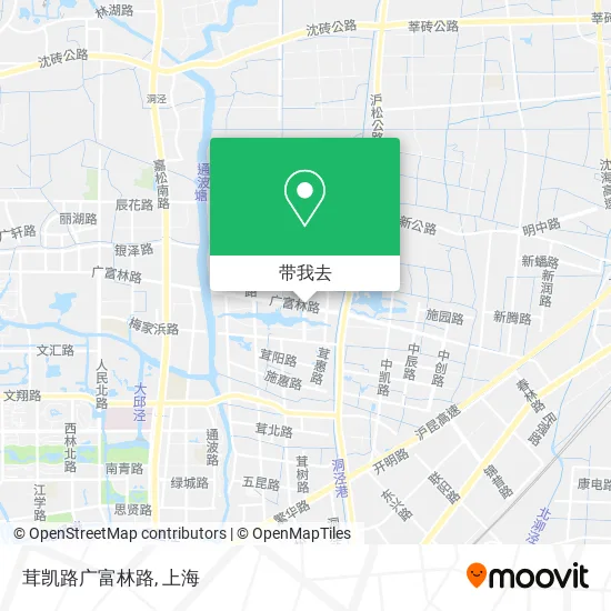 茸凯路广富林路地图