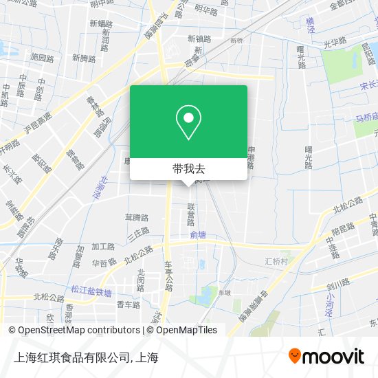 上海红琪食品有限公司地图