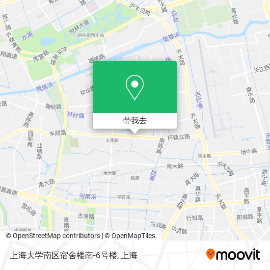 上海大学南区宿舍楼南-6号楼地图