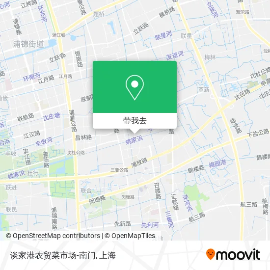 谈家港农贸菜市场-南门地图