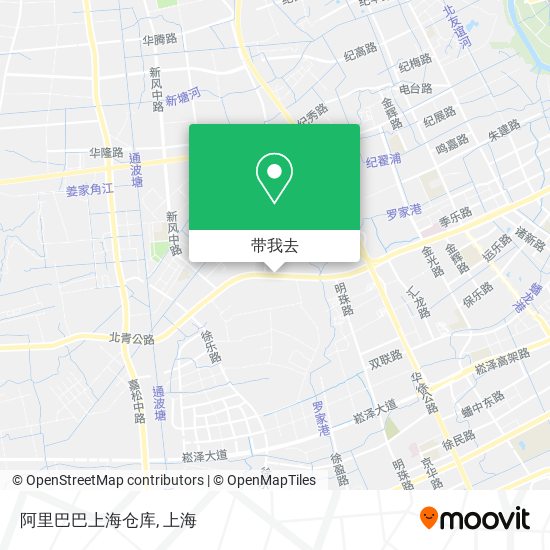 阿里巴巴上海仓库地图