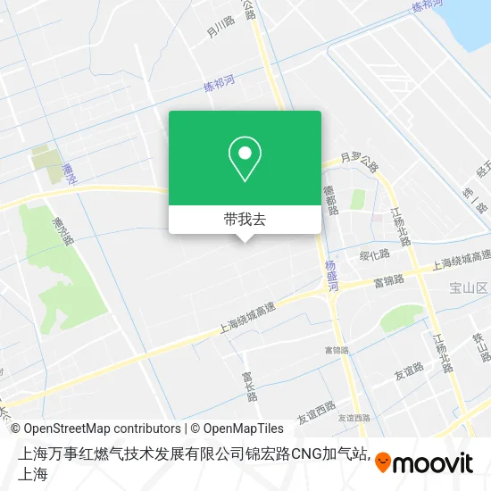 上海万事红燃气技术发展有限公司锦宏路CNG加气站地图