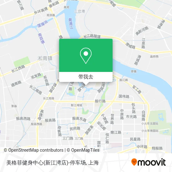 美格菲健身中心(新江湾店)-停车场地图