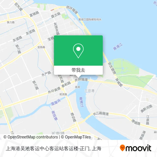 上海港吴淞客运中心客运站客运楼-正门地图