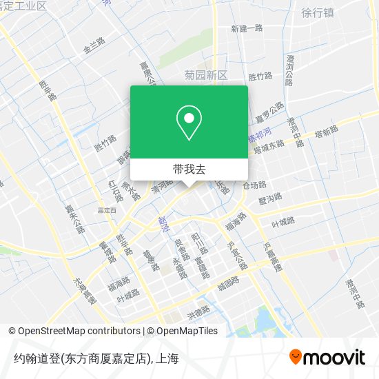 约翰道登(东方商厦嘉定店)地图