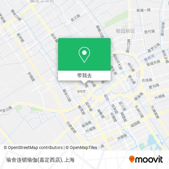 瑜舍连锁瑜伽(嘉定西店)地图