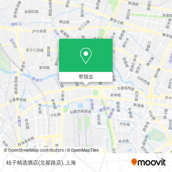 桔子精选酒店(北翟路店)地图