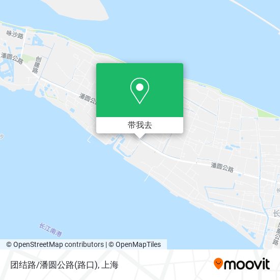 团结路/潘圆公路(路口)地图