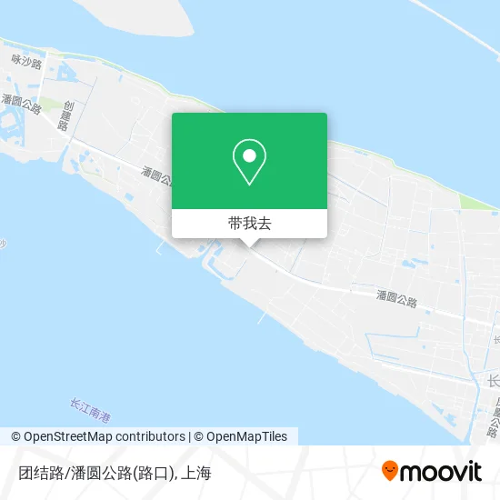 团结路/潘圆公路(路口)地图