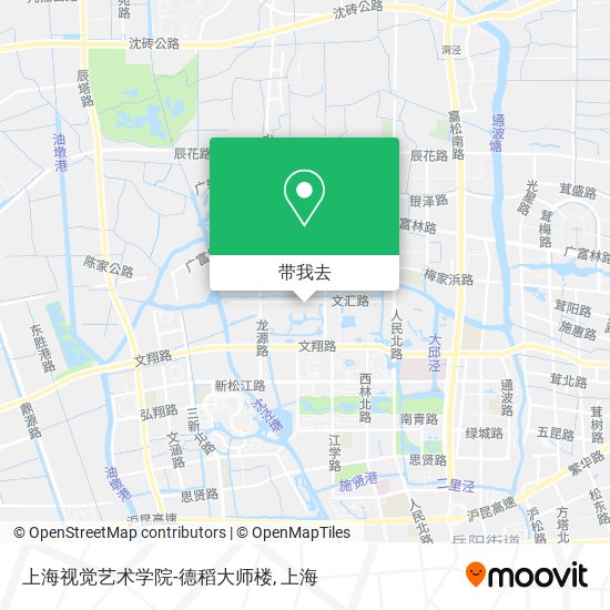 上海视觉艺术学院-德稻大师楼地图