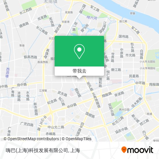 嗨巴(上海)科技发展有限公司地图