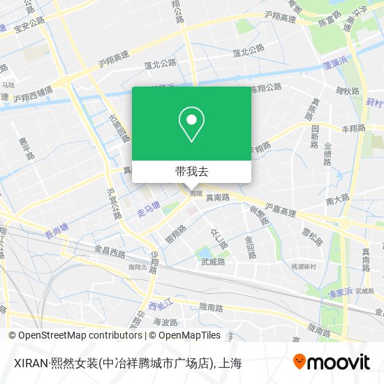 XIRAN·熙然女装(中冶祥腾城市广场店)地图