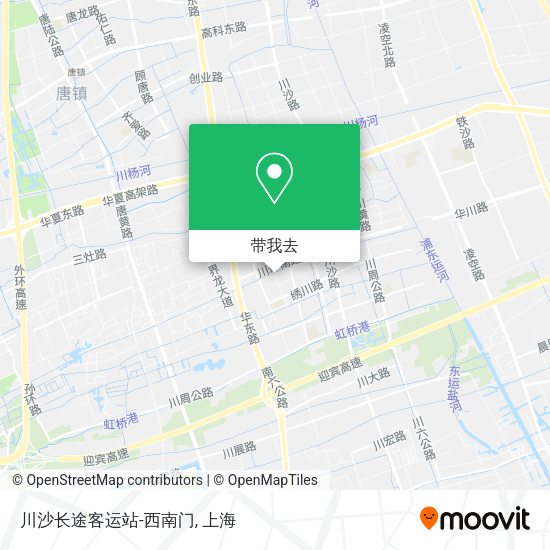 川沙长途客运站-西南门地图