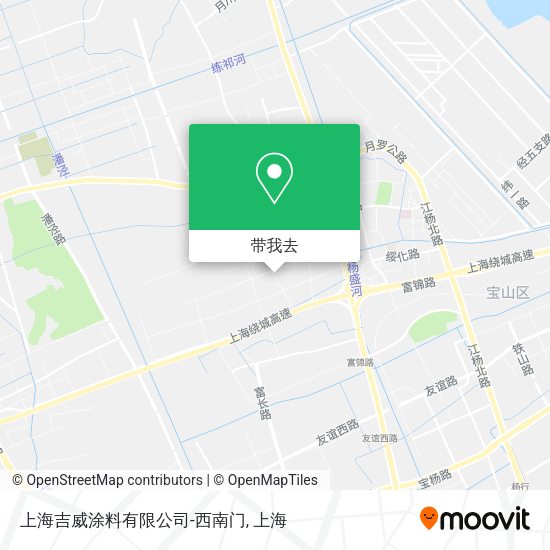 上海吉威涂料有限公司-西南门地图