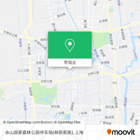 佘山国家森林公园停车场(林荫新路)地图