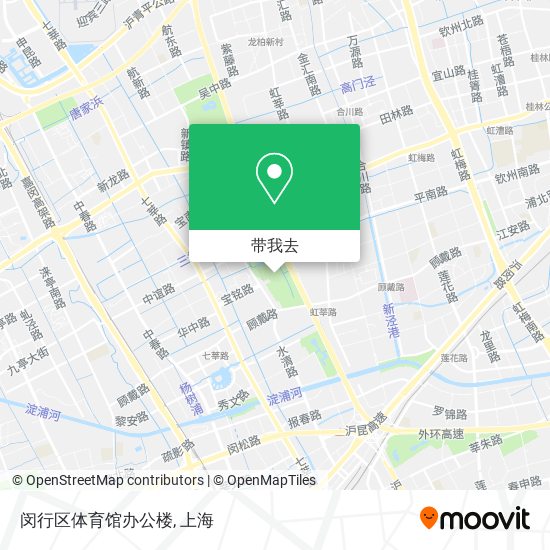 闵行区体育馆办公楼地图