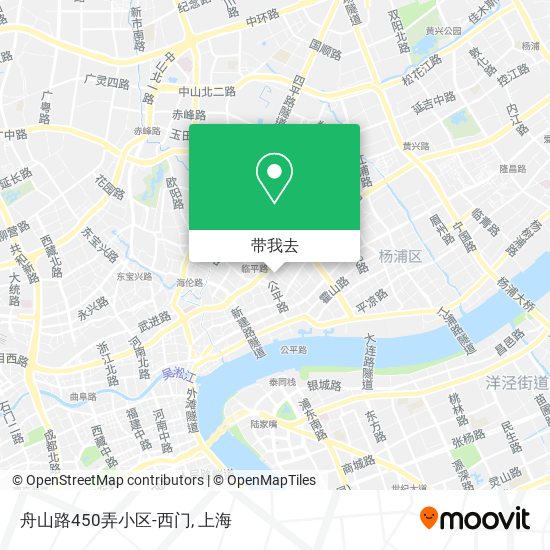 舟山路450弄小区-西门地图