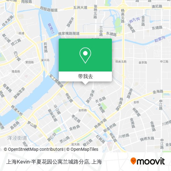 上海Kevin-半夏花园公寓兰城路分店地图