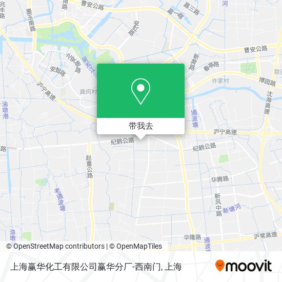 上海赢华化工有限公司赢华分厂-西南门地图