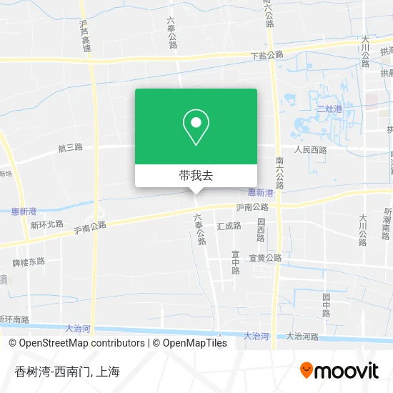 香树湾-西南门地图