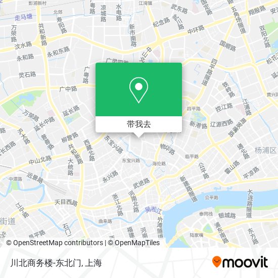 川北商务楼-东北门地图