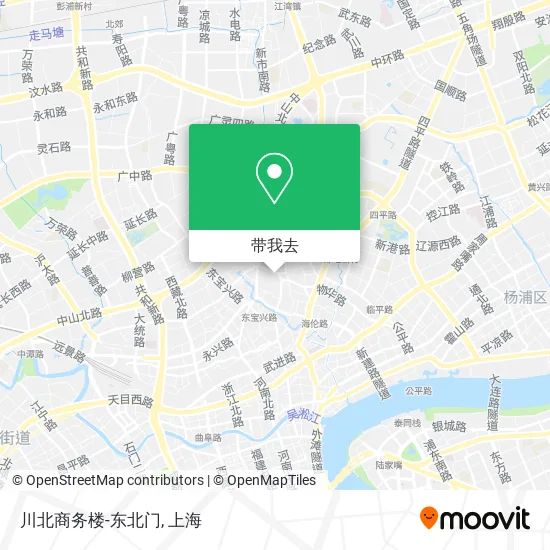 川北商务楼-东北门地图