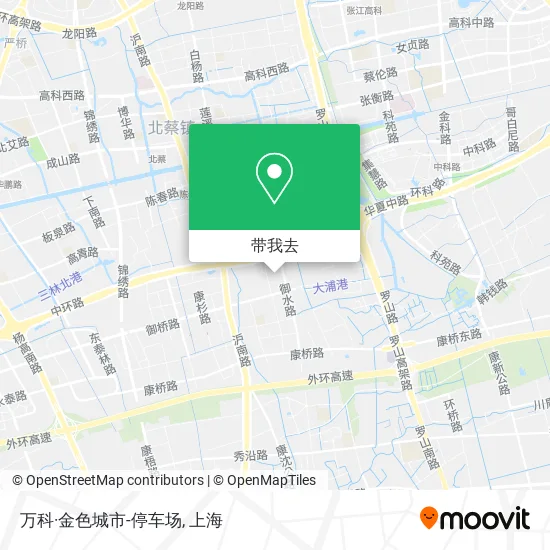 万科·金色城市-停车场地图