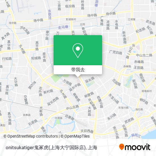 onitsukatiger鬼冢虎(上海大宁国际店)地图