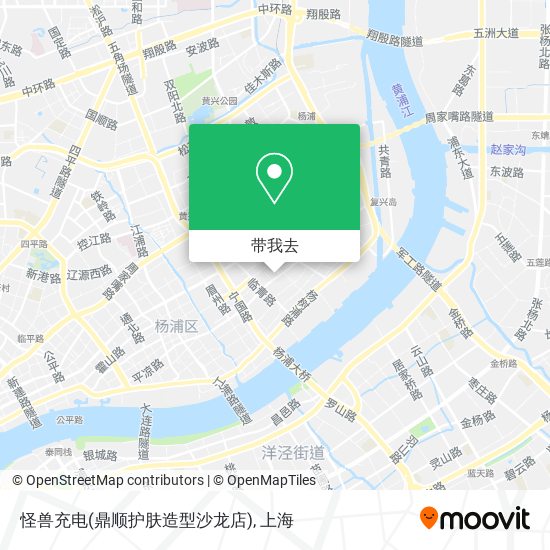 怪兽充电(鼎顺护肤造型沙龙店)地图