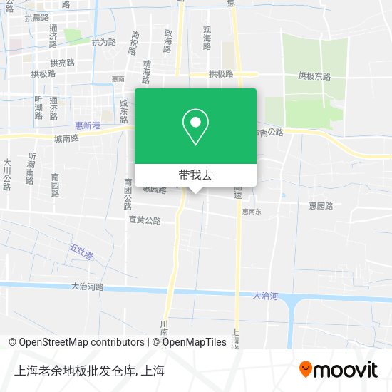 上海老余地板批发仓库地图