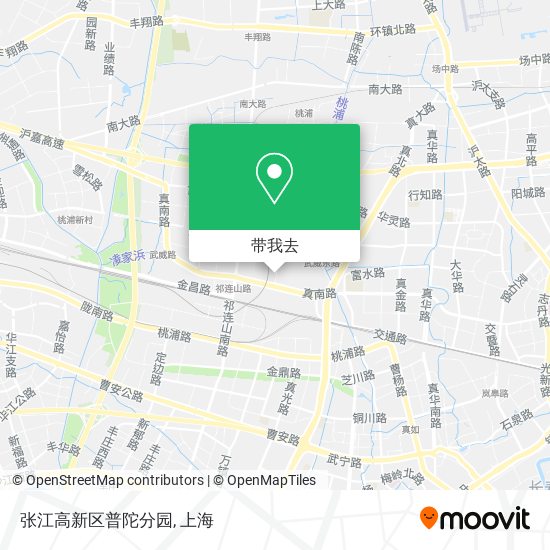 张江高新区普陀分园地图