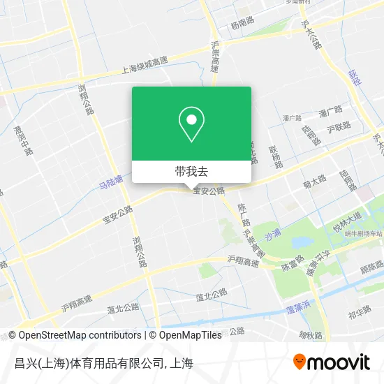 昌兴(上海)体育用品有限公司地图