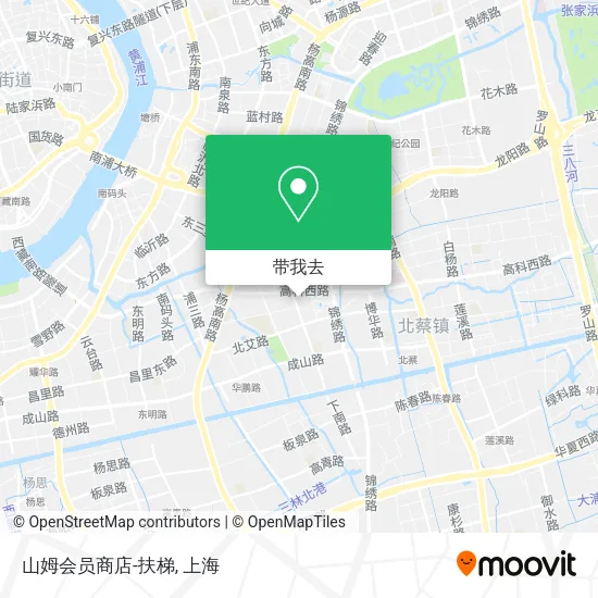 山姆会员商店-扶梯地图