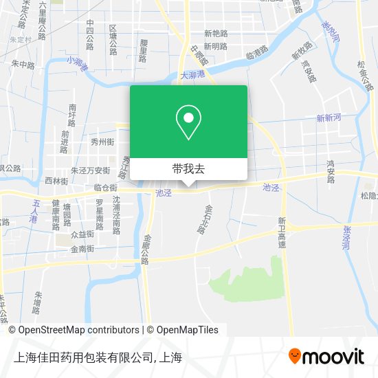 上海佳田药用包装有限公司地图