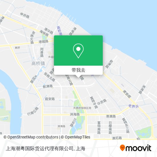 上海潮粤国际货运代理有限公司地图