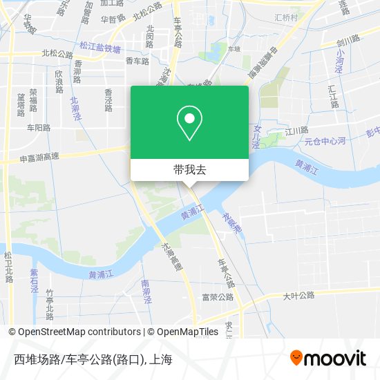 西堆场路/车亭公路(路口)地图