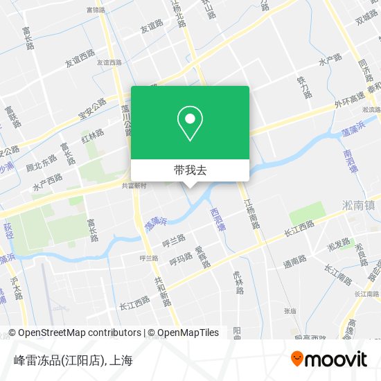 峰雷冻品(江阳店)地图