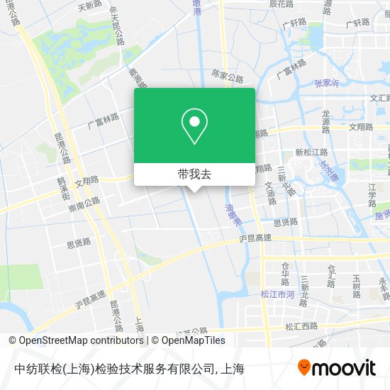 中纺联检(上海)检验技术服务有限公司地图