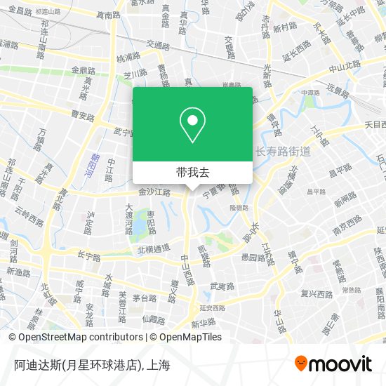 阿迪达斯(月星环球港店)地图