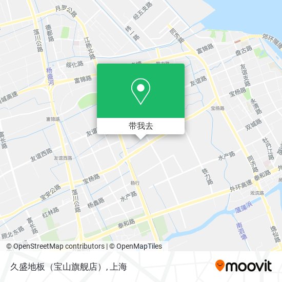 久盛地板（宝山旗舰店）地图