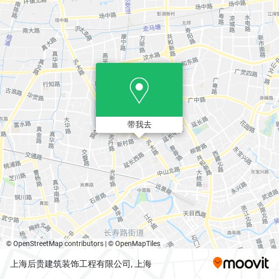 上海后贵建筑装饰工程有限公司地图