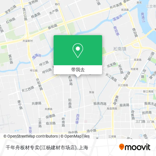 千年舟板材专卖(江杨建材市场店)地图