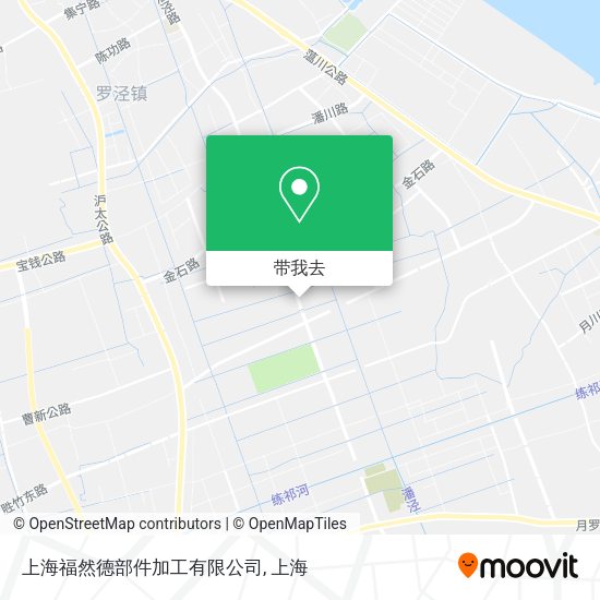 上海福然德部件加工有限公司地图