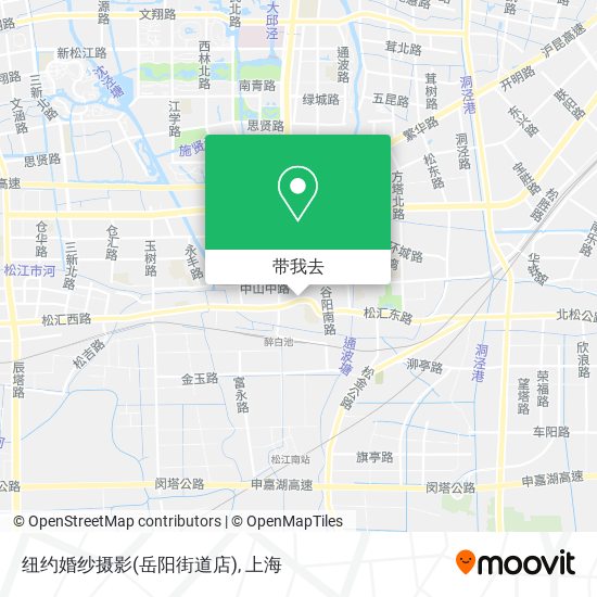 纽约婚纱摄影(岳阳街道店)地图