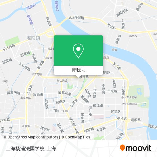 上海杨浦法国学校地图