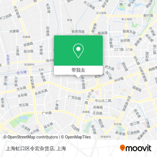 上海虹口区令宏杂货店地图