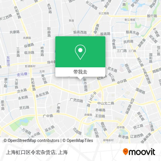 上海虹口区令宏杂货店地图