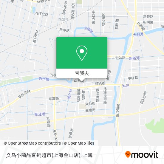 义乌小商品直销超市(上海金山店)地图
