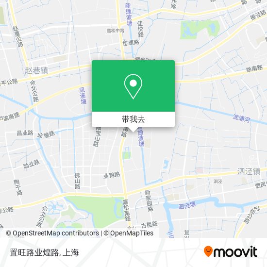 置旺路业煌路地图