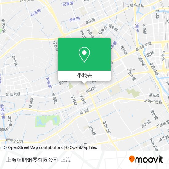 上海桓鹏钢琴有限公司地图